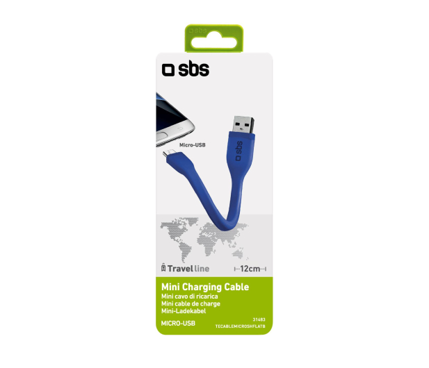 SBS Kabel USB-micro-USB Niebieski - 1436382 - zdjęcie 2